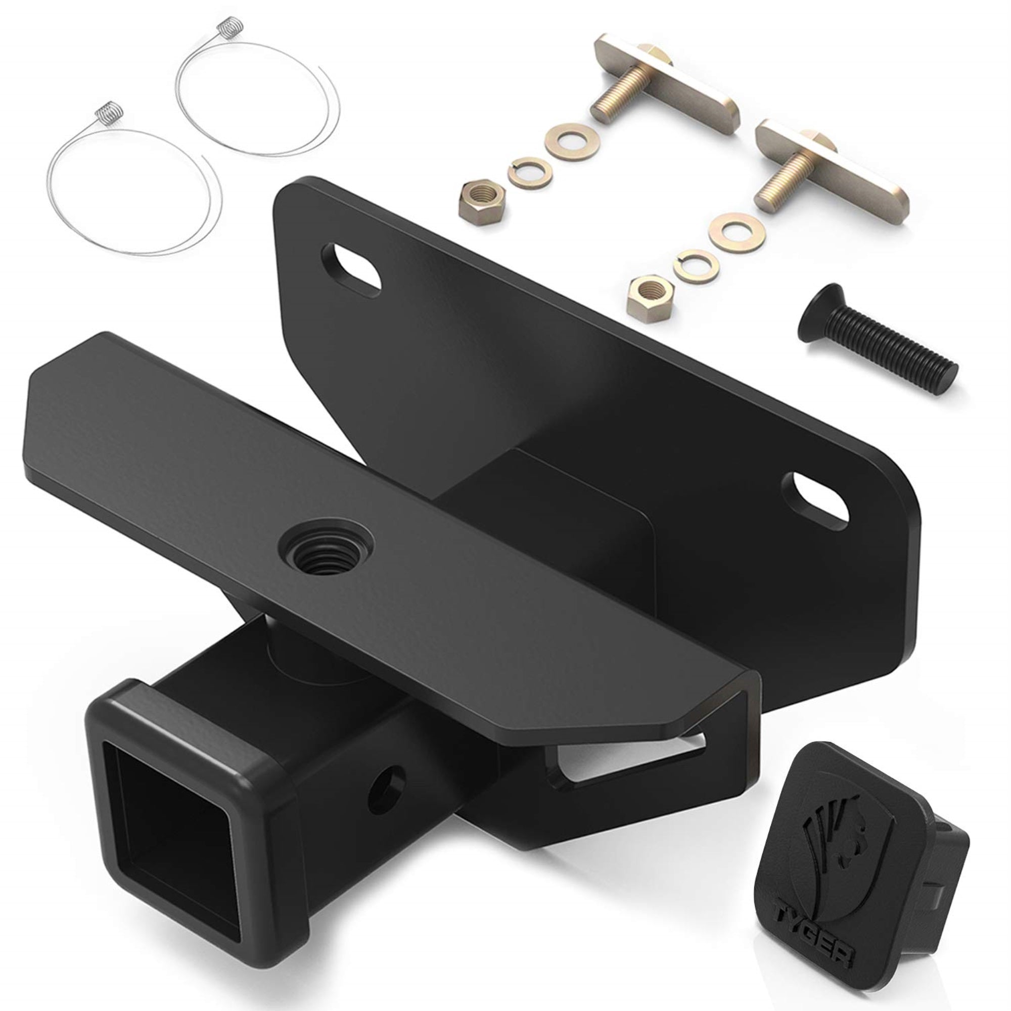 Tyger Auto Tg-Hc3D002B Class 3 Hitch & Cover Kit Fits 2003-2018 Dodge Ram 1500 & 2003-2013 Ram 2500/3500 Factory Style 2 Inch Rear Receiver Hitch Tow Towing Trailer Hitch Combo Kit , Black