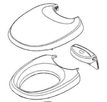 Kit Seat/Cvr/Pod Wht Brav (1)