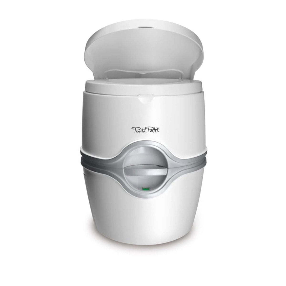 Porta Potti 565E White/Gray Plastic Portable Toilet  5.5 Gallons