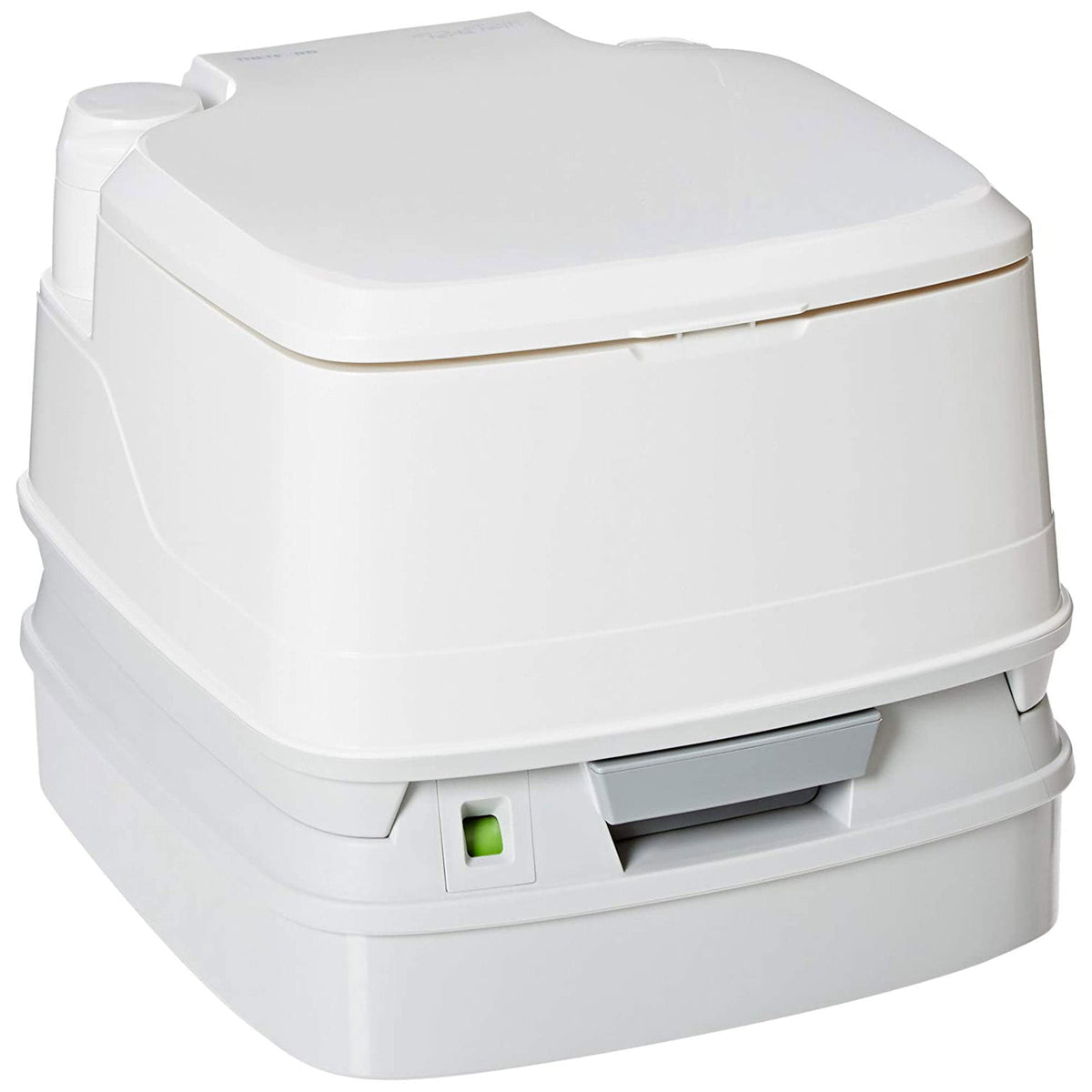 Porta Potti 345: 4.0 Gal Fresh Water 3.2 Gal Waster Water 33 Avg Flushes