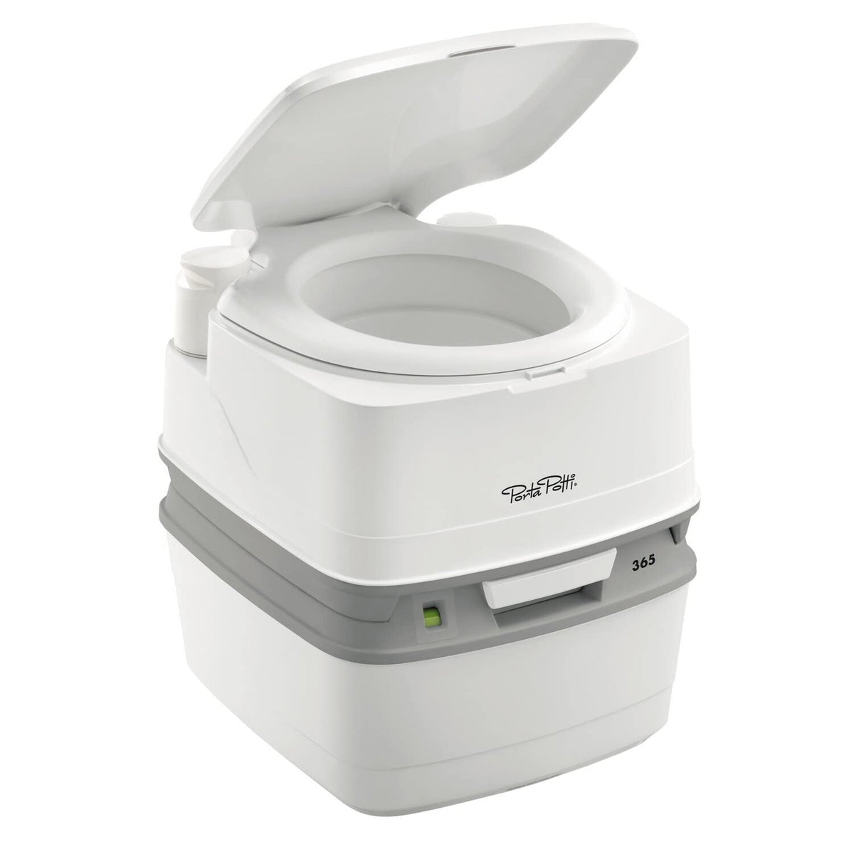 Porta Potti 365 White/Gray Plastic Portable Toilet  5.5 Gallons