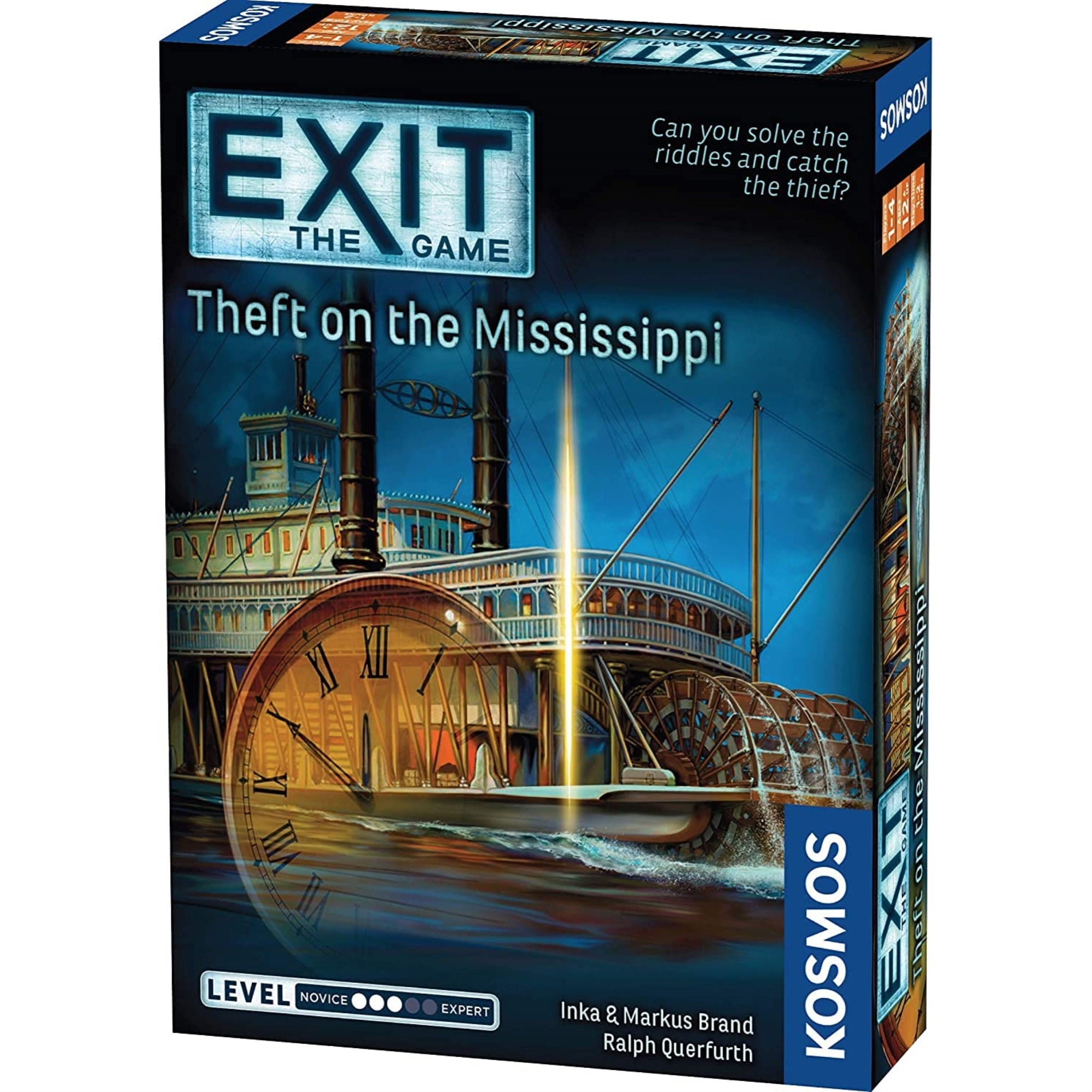 Exit: Theft On The Mississippi | Escape Room Game In A Box| Exit: The Game - A Kosmos Game | Family - Friendly, Card-Based At-Home Escape Room Experience For 1 To 4 Players, Ages 12+