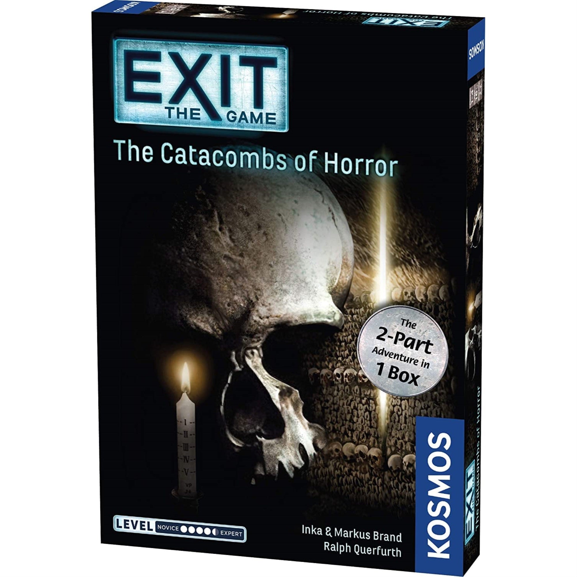 Exit: The Catacombs Of Horror | Exit: The Game - A Kosmos Game From Thames & Kosmos | Card-Based, 2-Part At-Home Escape Room Experience For 1 To 4 Players, Ages 16+