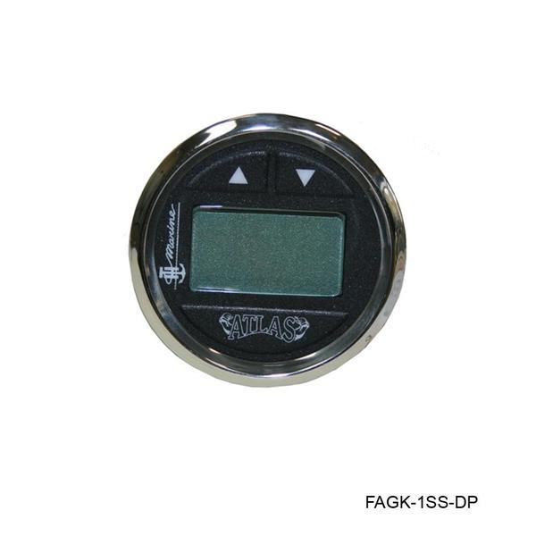 Th Marine Hydraulic Gauge Kit Fits Atlas 4 & 8' Jack Plates Stainless Steel Bezel