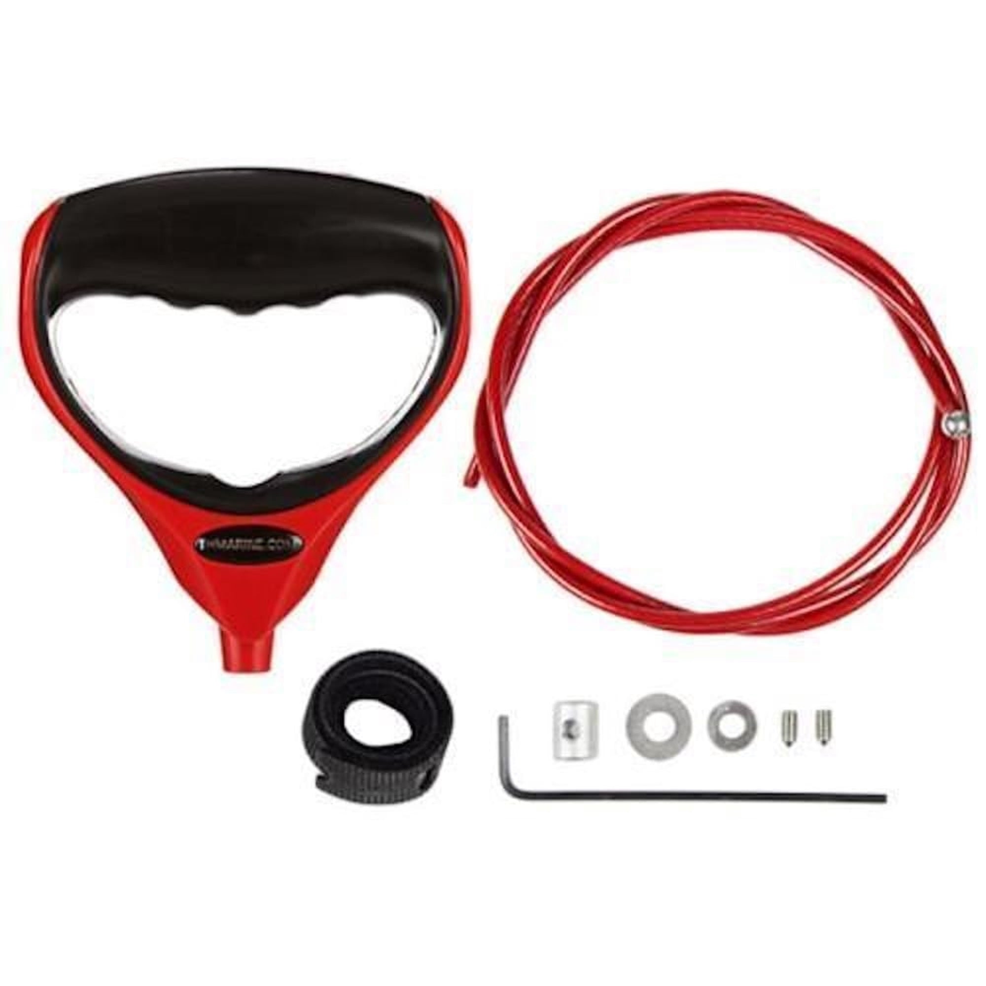 T-H Marine Gfh-1R-Dp G-Force Handle Patented Trolling Motor Replacement Lift And Release Cord, Red, Small