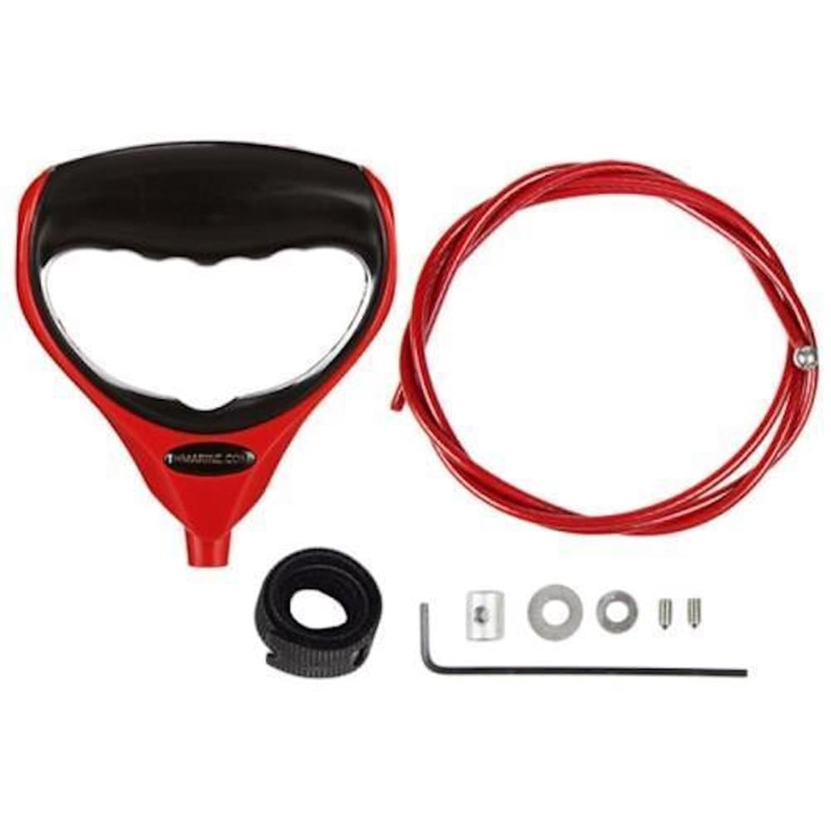 T-H Marine Gfh-1R-Dp G-Force Handle Patented Trolling Motor Replacement Lift And Release Cord, Red, Small