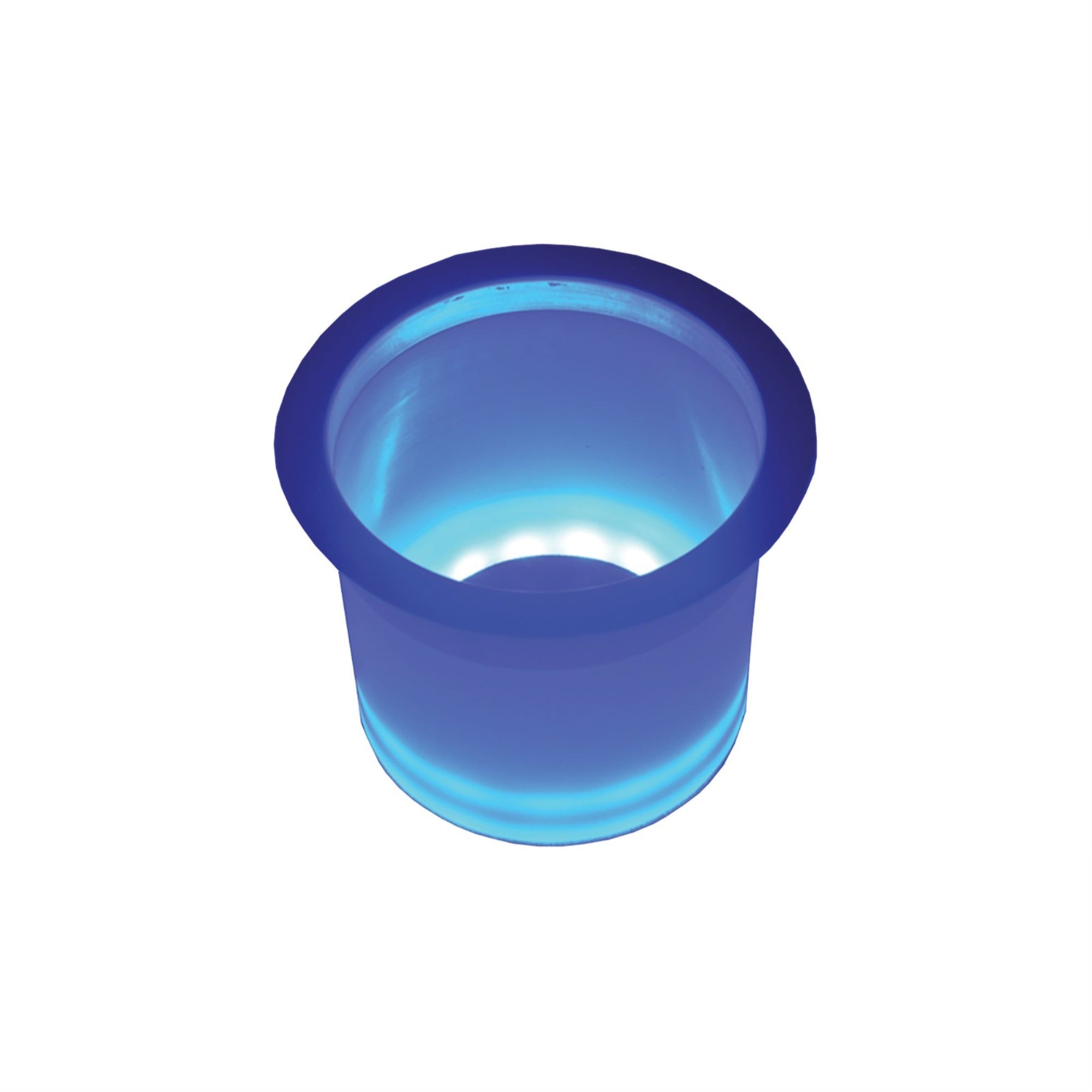 T-H Marine Led-Lch-Bu-Dp Led Lighted Stainless Steel Rim Drink Holder - Blue