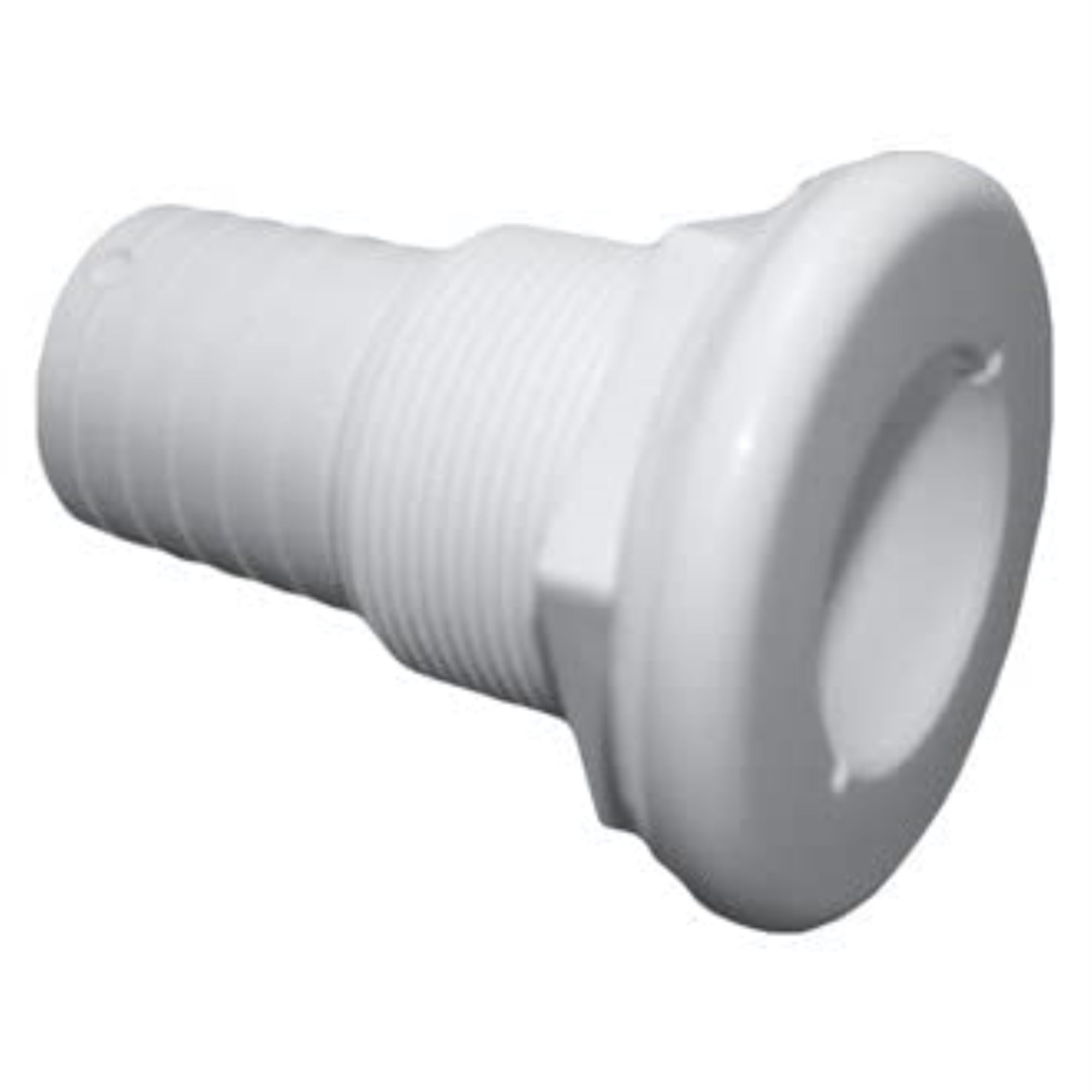 Thru-Hull Straight 1-1/2' Wht