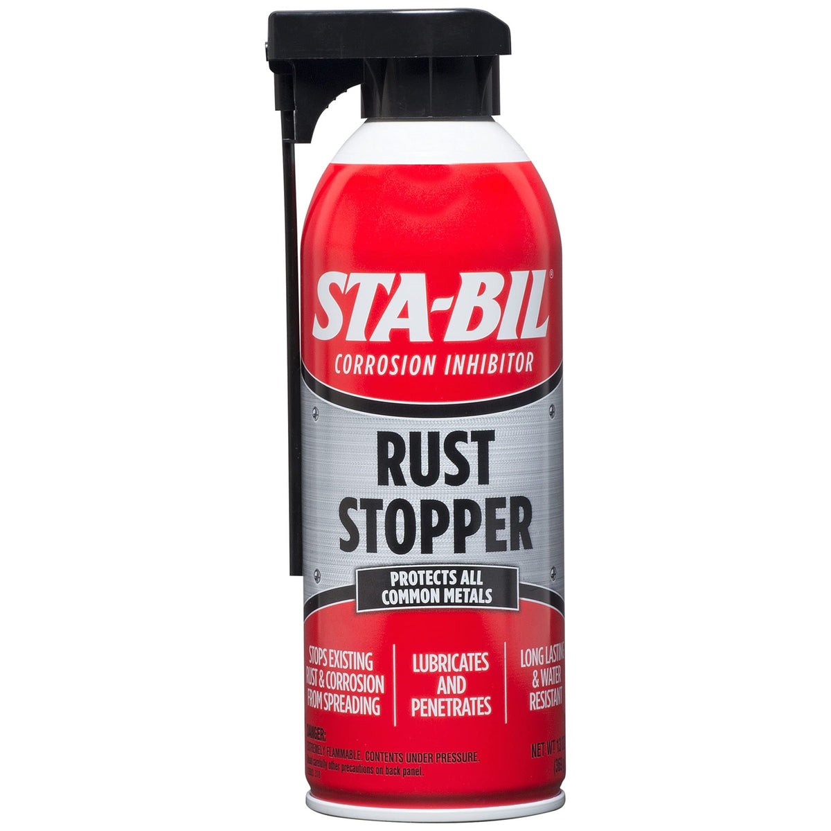Sta-Bil Rust Stopper - Anti-Corrosion Spray And Antirust Lubricant - Prevents Car Rust, Protects Battery Terminals, Stops Existing Rust, Rust Preventative Coating - 13 Oz (22003)