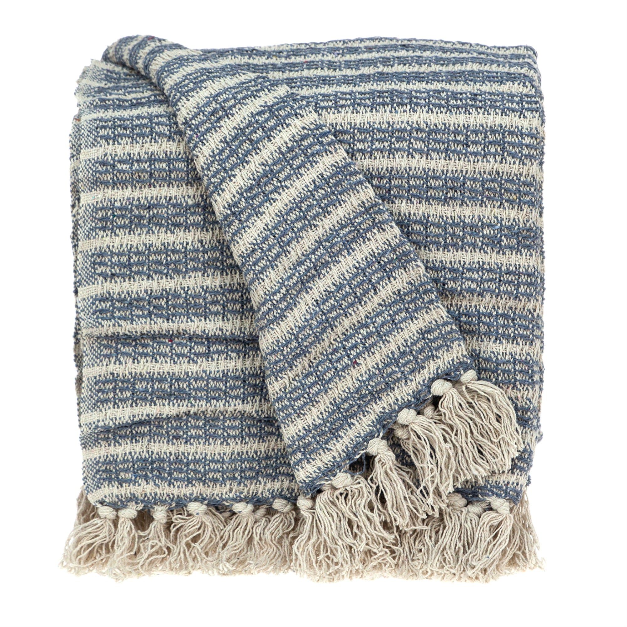 Parkland Collection Simone Casual Beige 52 X 67 Woven Handloom Throw