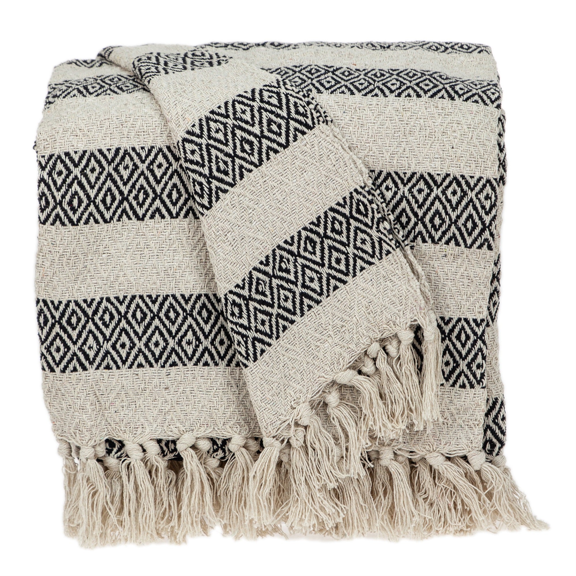 Parkland Collection Rosie Transitional Beige 52 X 67 Woven Handloom Throw