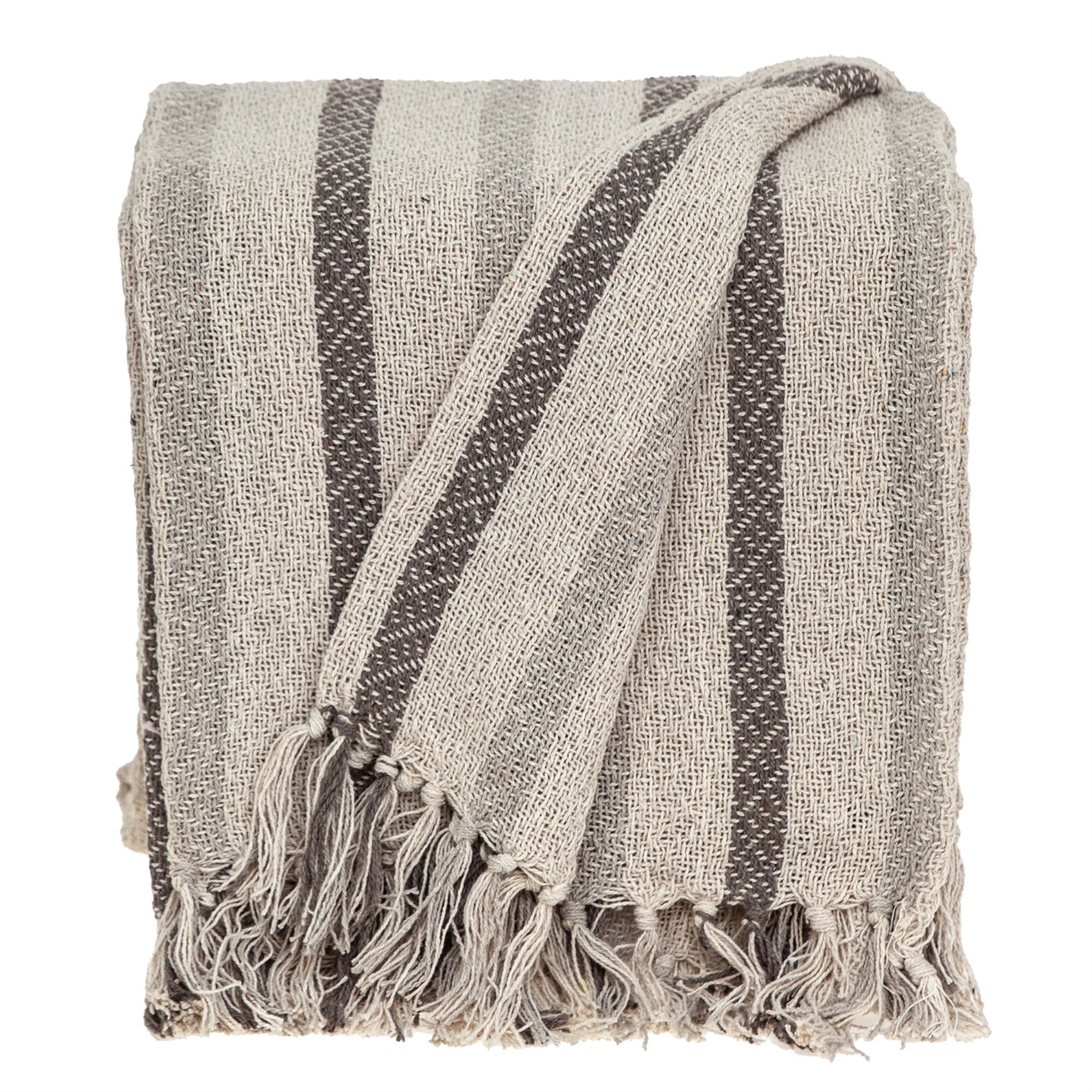 Parkland Collection Robby Transitional Beige 52 X 67 Woven Handloom Throw