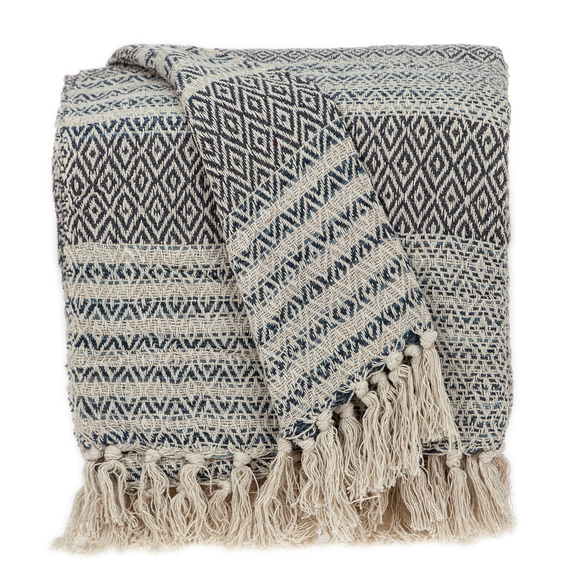 Parkland Collection Ivy Transitional Beige 52 X 67 Woven Handloom Throw