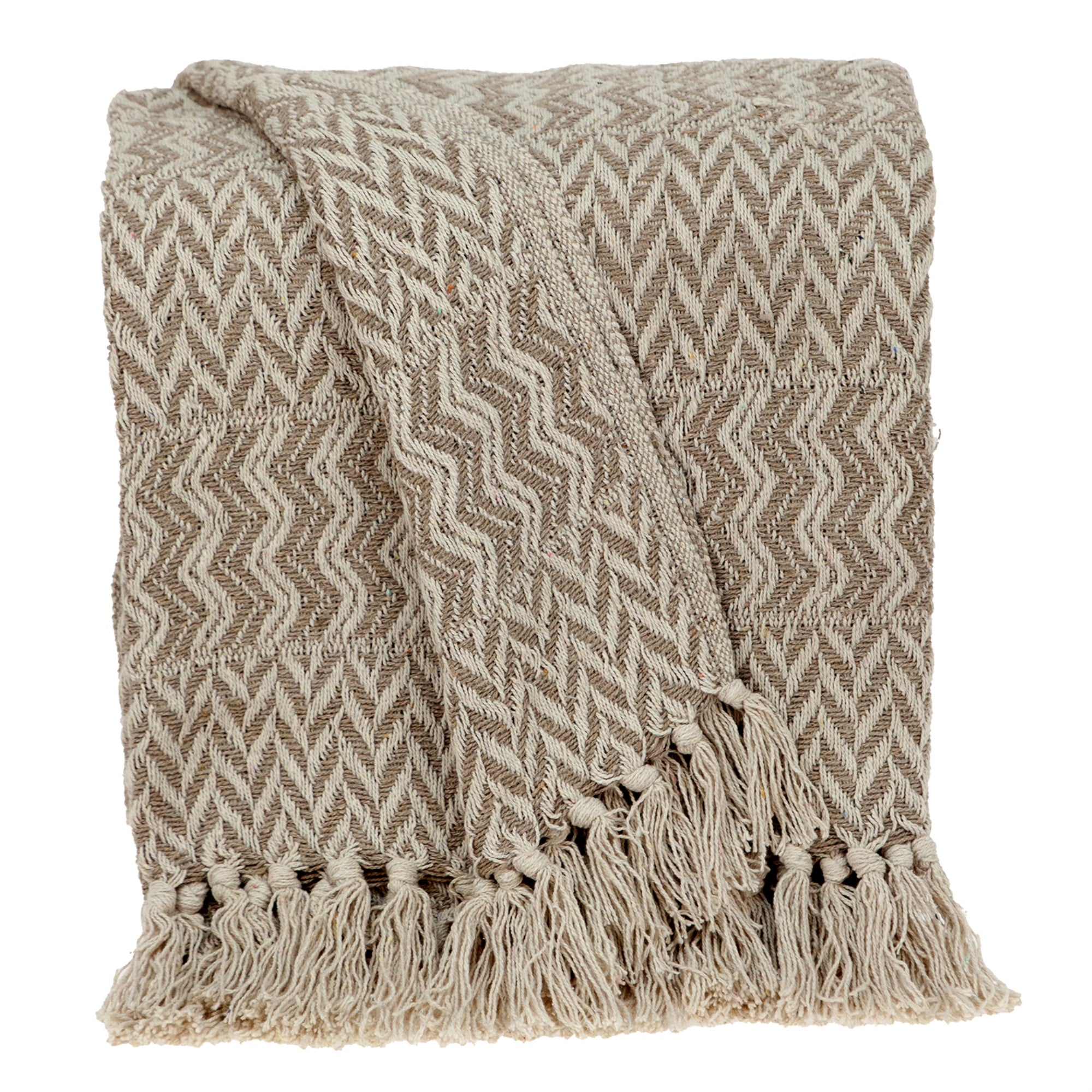 Parkland Collection Alma Transitional Brown 52 X 67 Woven Handloom Throw