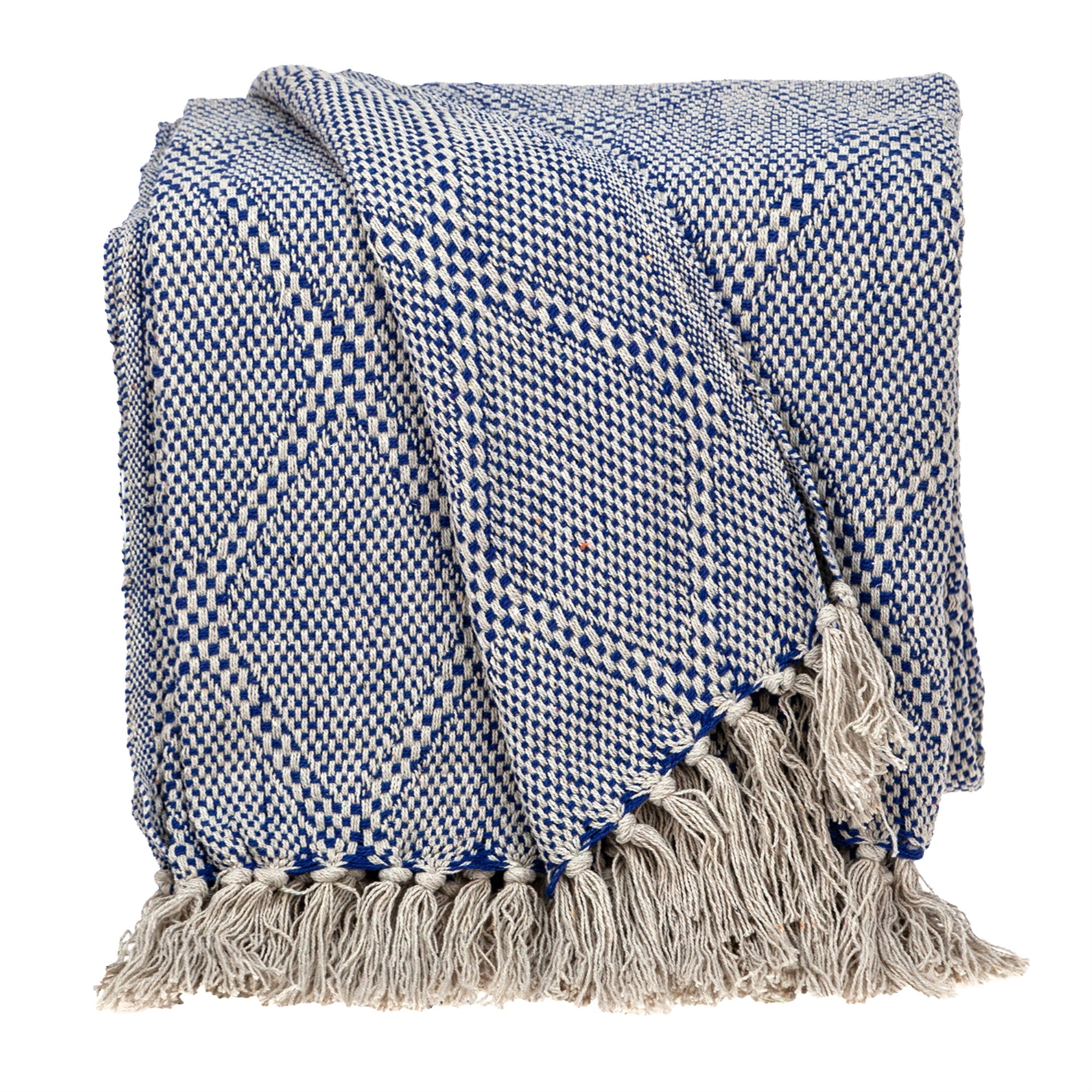 Parkland Collection Kora Transitional Blue 52 X 67 Woven Handloom Throw