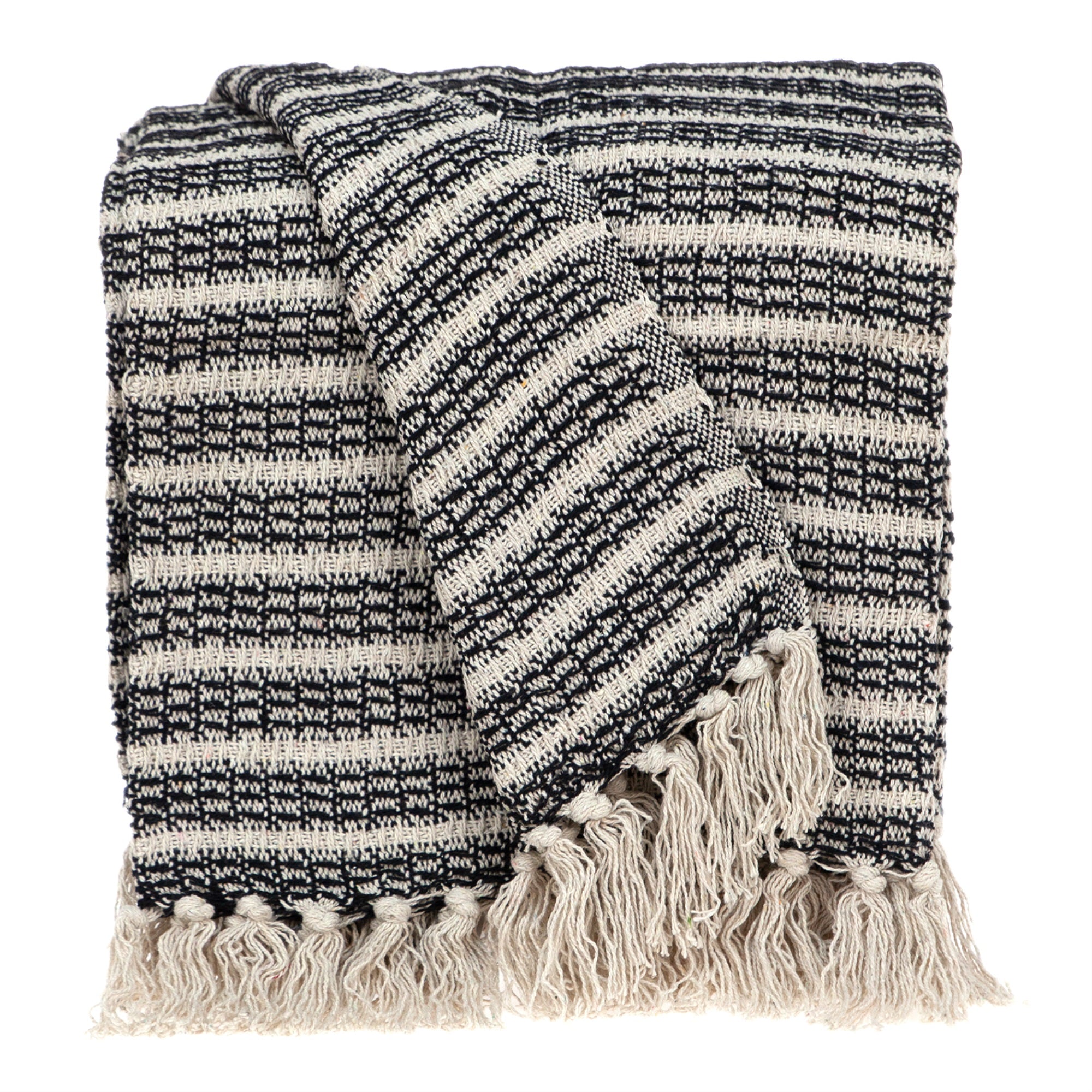 Parkland Collection Ada Casual Beige 52 X 67 Woven Handloom Throw