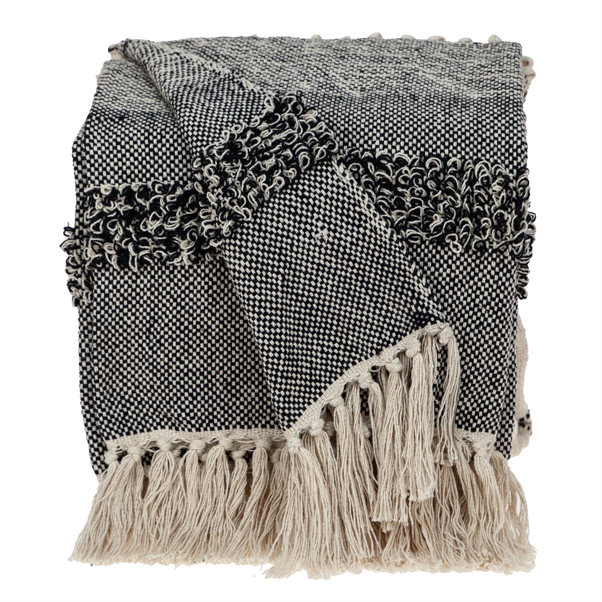 Parkland Collection Palak Eclectic Beige 52 X 67 Woven Handloom Throw