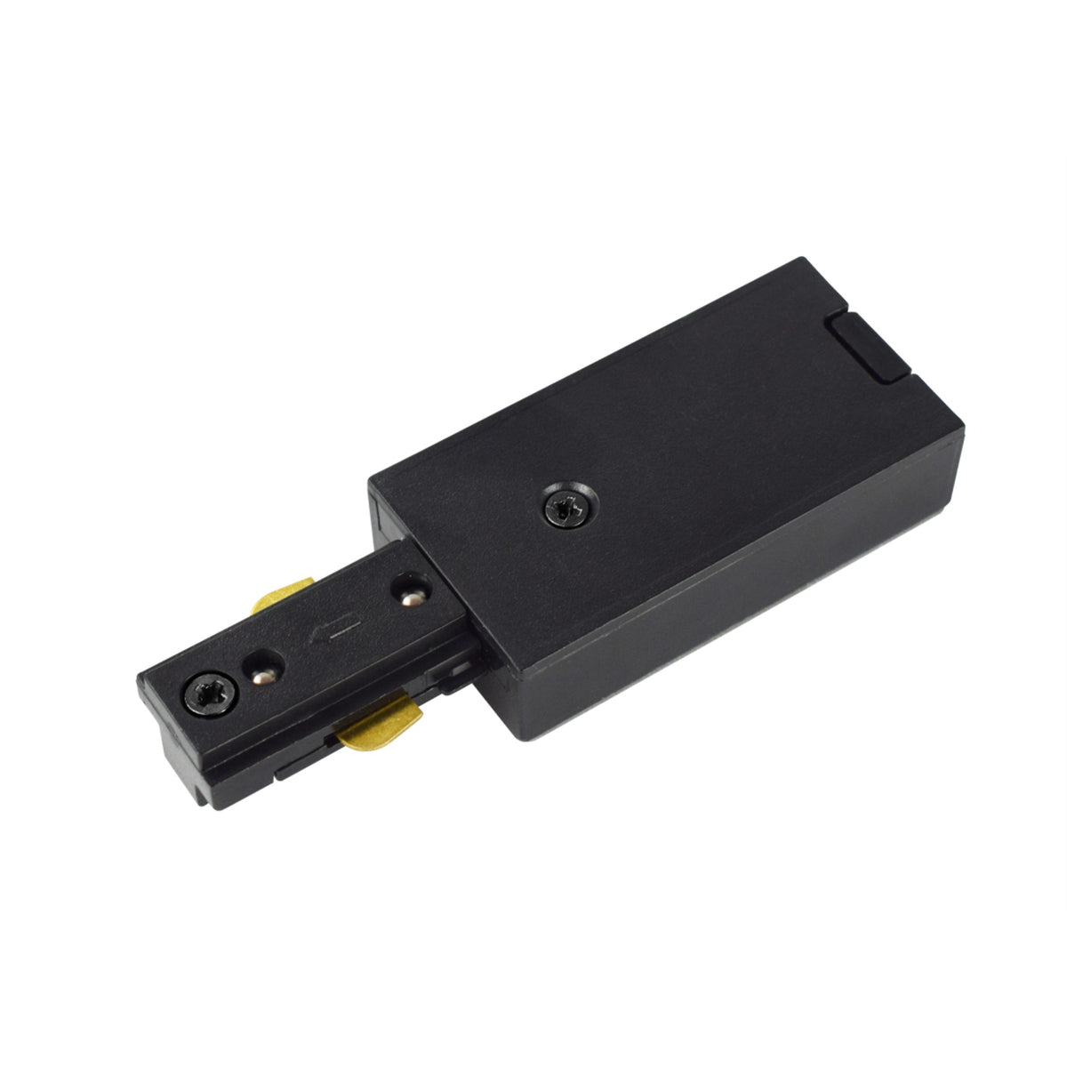End Feed Connector For Track Section, Black