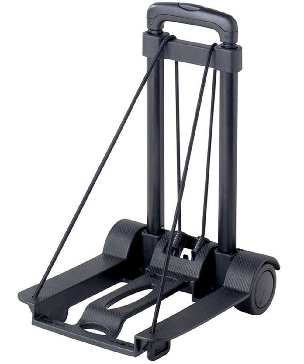 19V69 ITALIA Foldable Trolly Dolly Cart - Carry up to 65 Lbs. (Black)