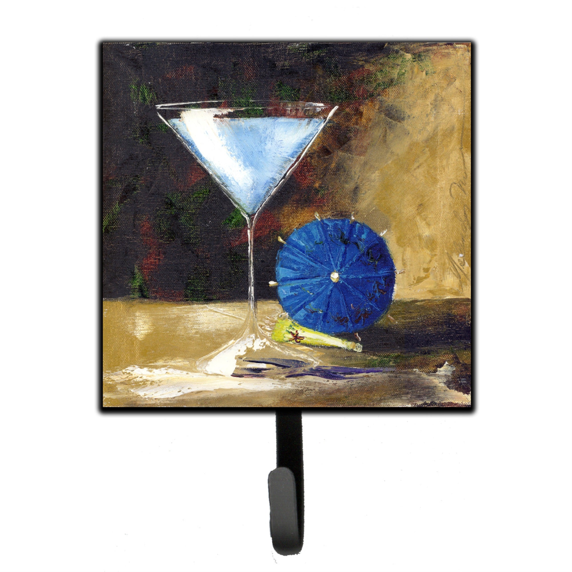 Caroline'S Treasures Blue Martini By Malenda Trick Leash Or Key Holder Tmtr0031Sh4, Small, Multicolor