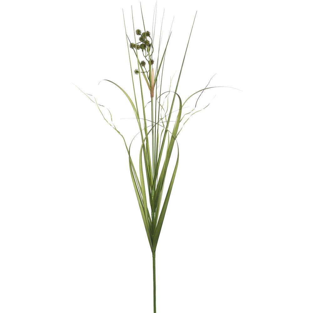 Vickerman 44” Grass with Pomp Balls Spray 4/Pk - TN171101-4