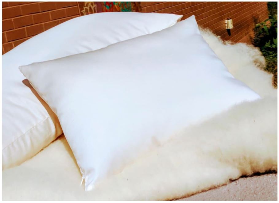 Cotton Green Cotton Toddler Pillow W/Zip W/Zip In Org Sateen Sheeting Case