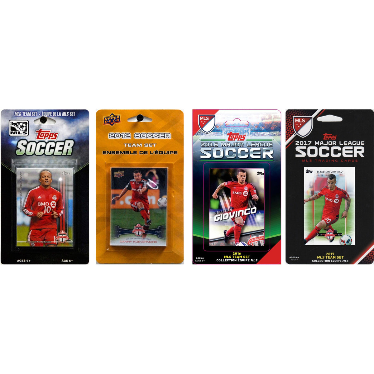 Mls Toronto Fc 4 Different Licensed Trading Card Team Sets