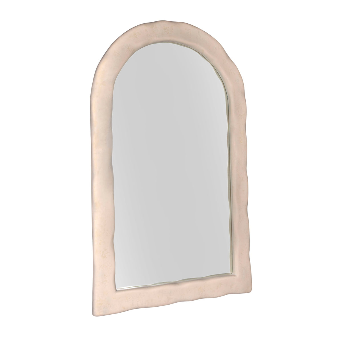 Kaia Cream Textured Floor Mirror