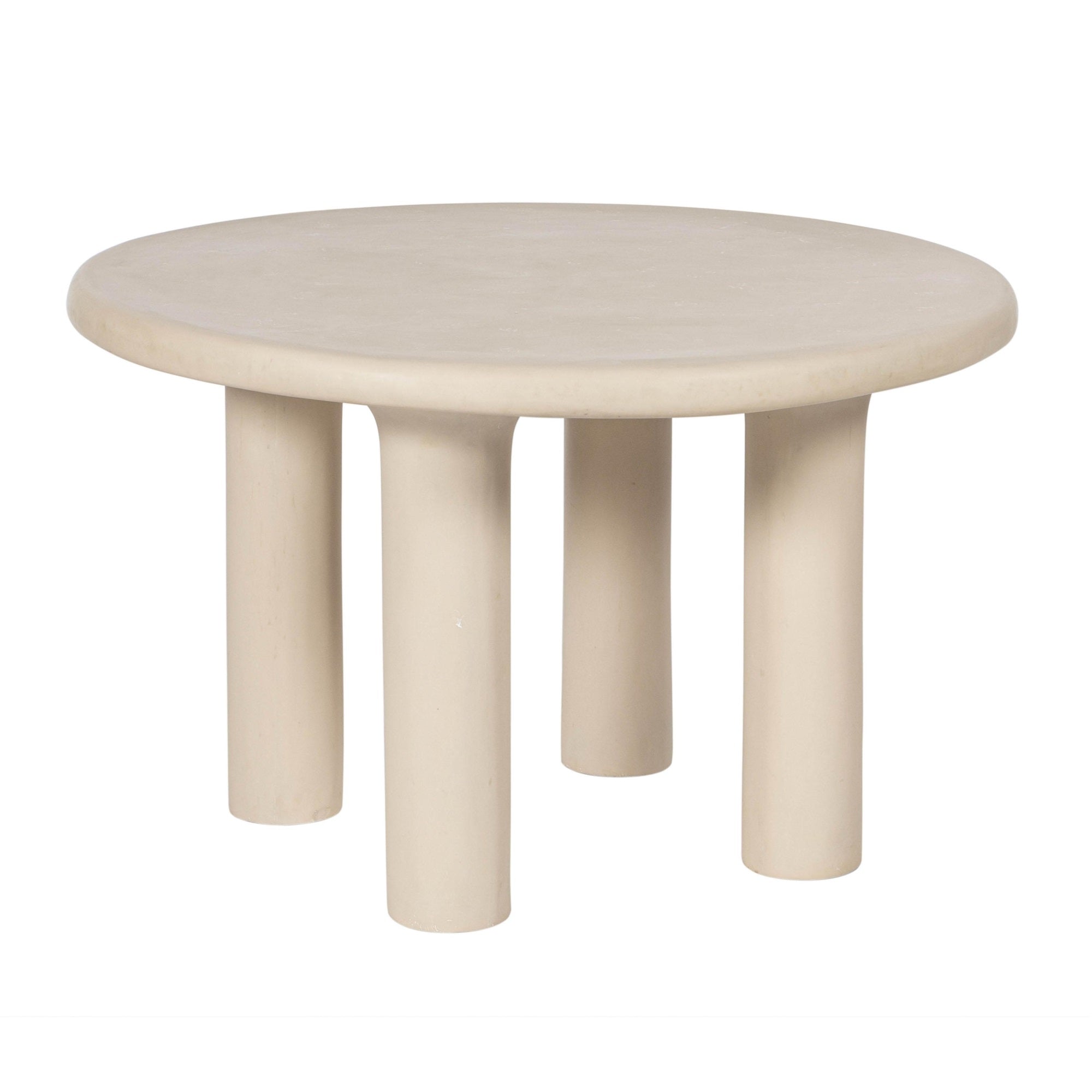 Barbara Cream Textured Indoor / Outdoor 47' Round Dining Table