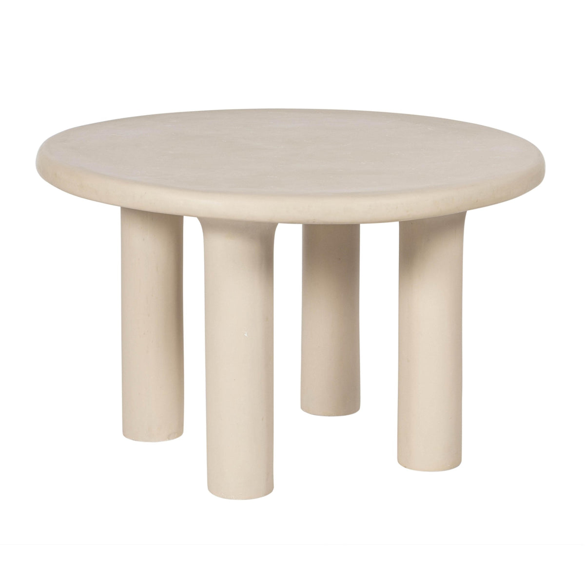 Barbara Cream Textured Indoor / Outdoor 47' Round Dining Table