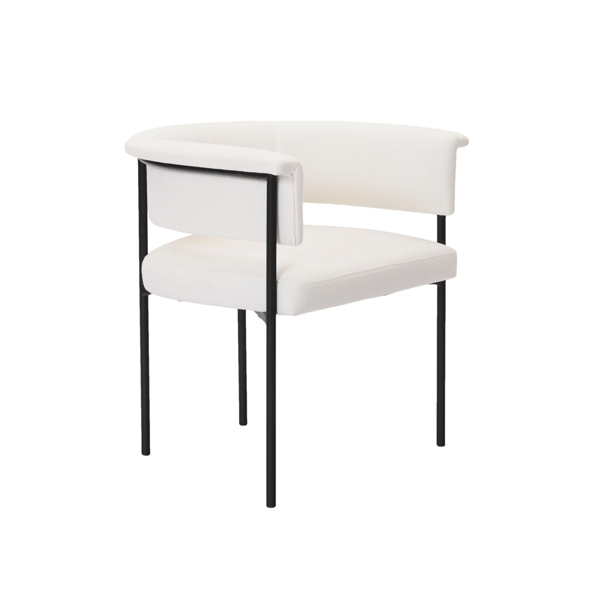 Cream Performance Linen Dining Chair