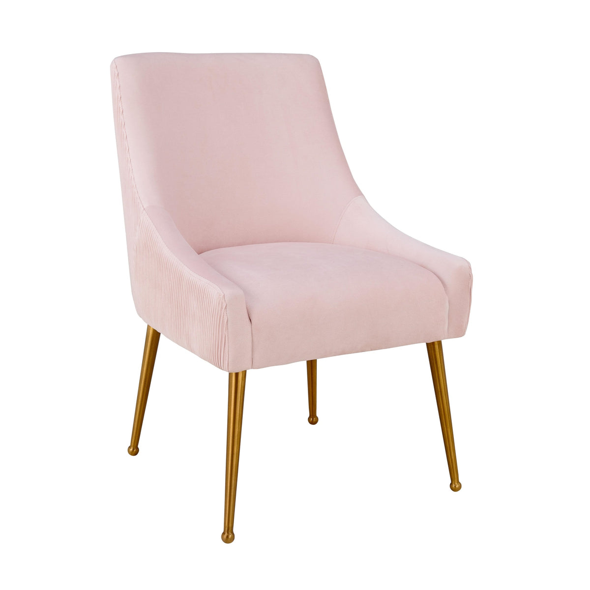 Beatrix Pleated  Velvet Side Chair