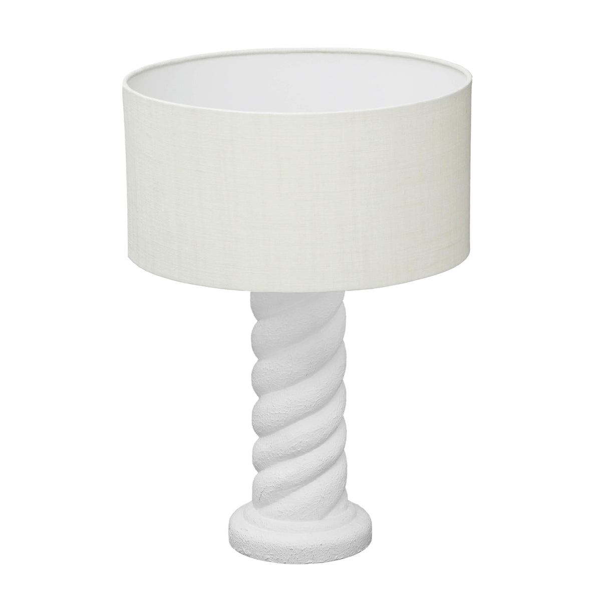 Rapunzel White And Cream Table Lamp