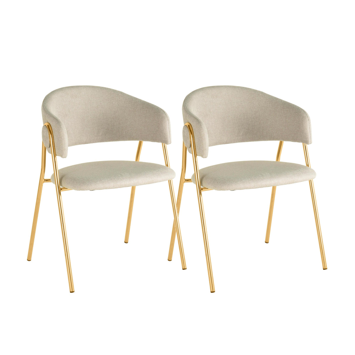 Lara Cream Dining Chair By Inspire Me! Home Decor - Set Of 2