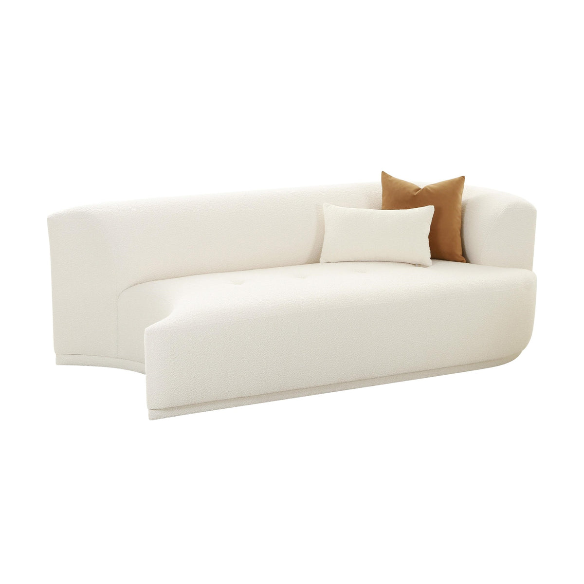 Fickle Cream Boucle Modular Raf Loveseat