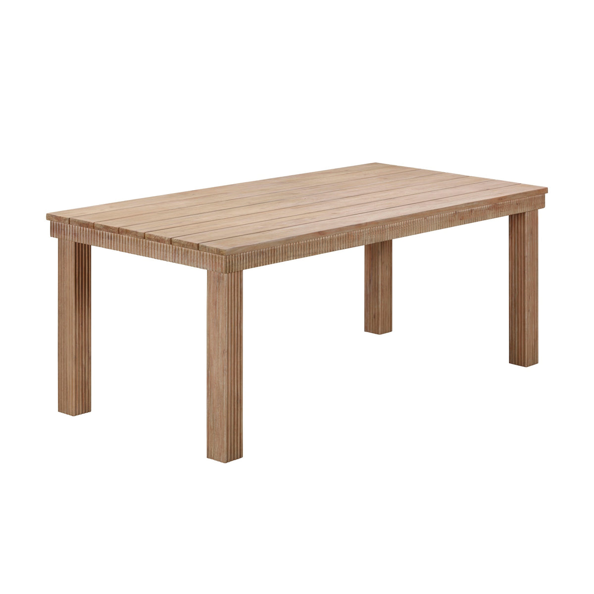 Cassie Natural 75 Inch Rectangular Outdoor Dining Table