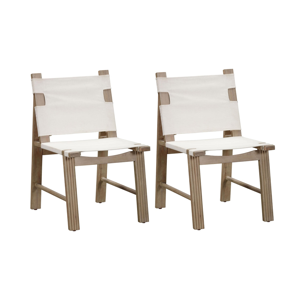 Cassie Cream Outdoor Dining Chair - Set Of 2