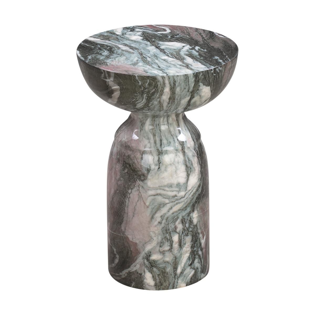 Rue Grey And  Marble Side Table
