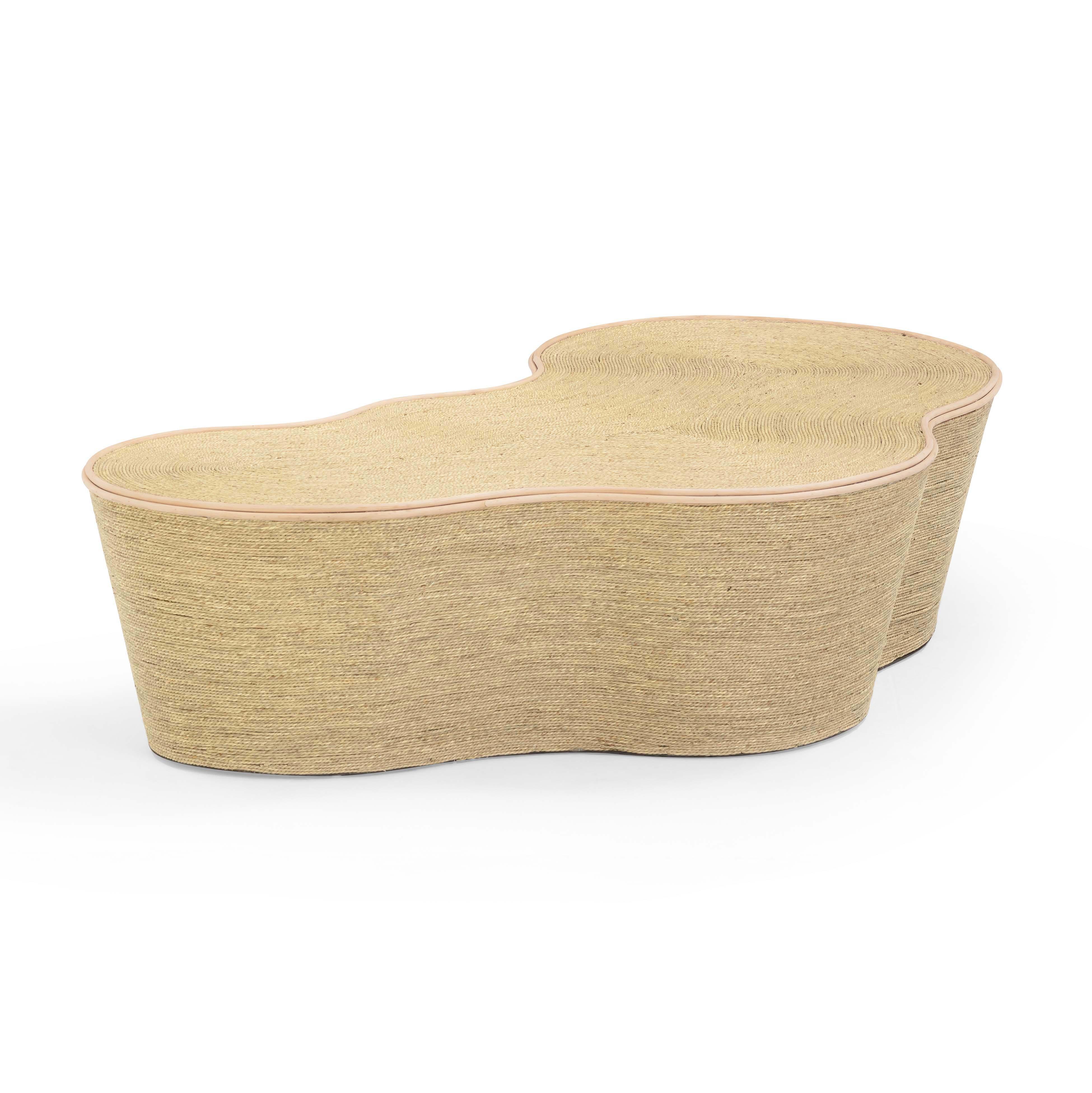 Slab Natural Seagrass Coffee Table