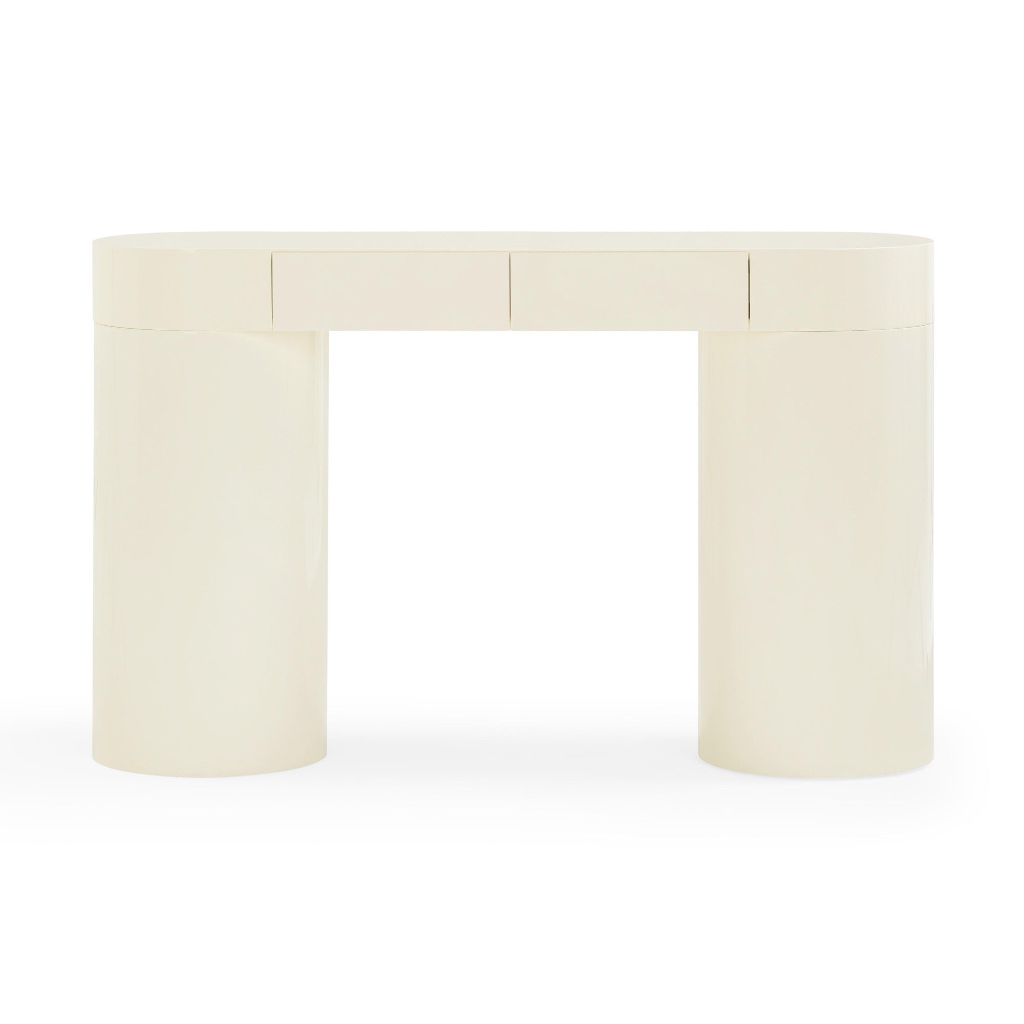 Mira Cream High Gloss Console Table
