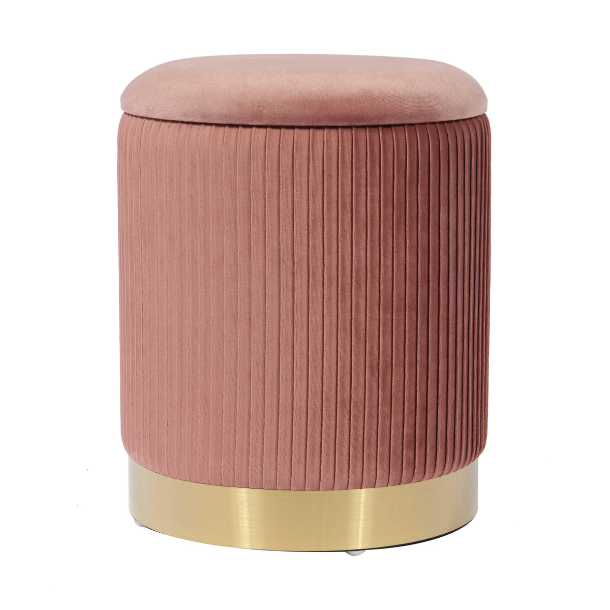 Zoe  Velvet Storage Ottoman
