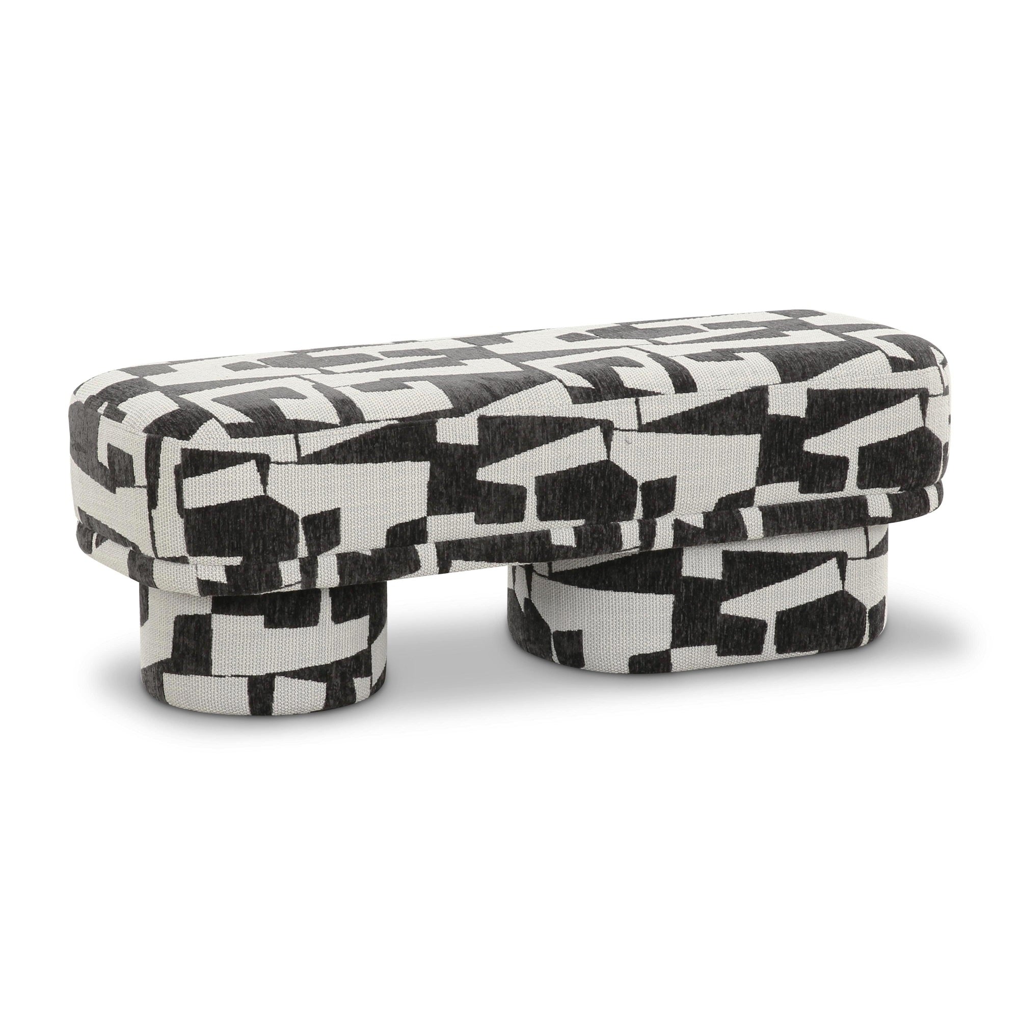 Lena Black and White  Bench