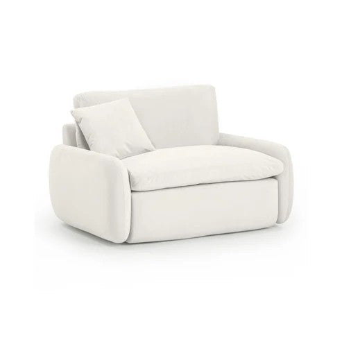 Rachelle Cream Velvet Lounge Chair