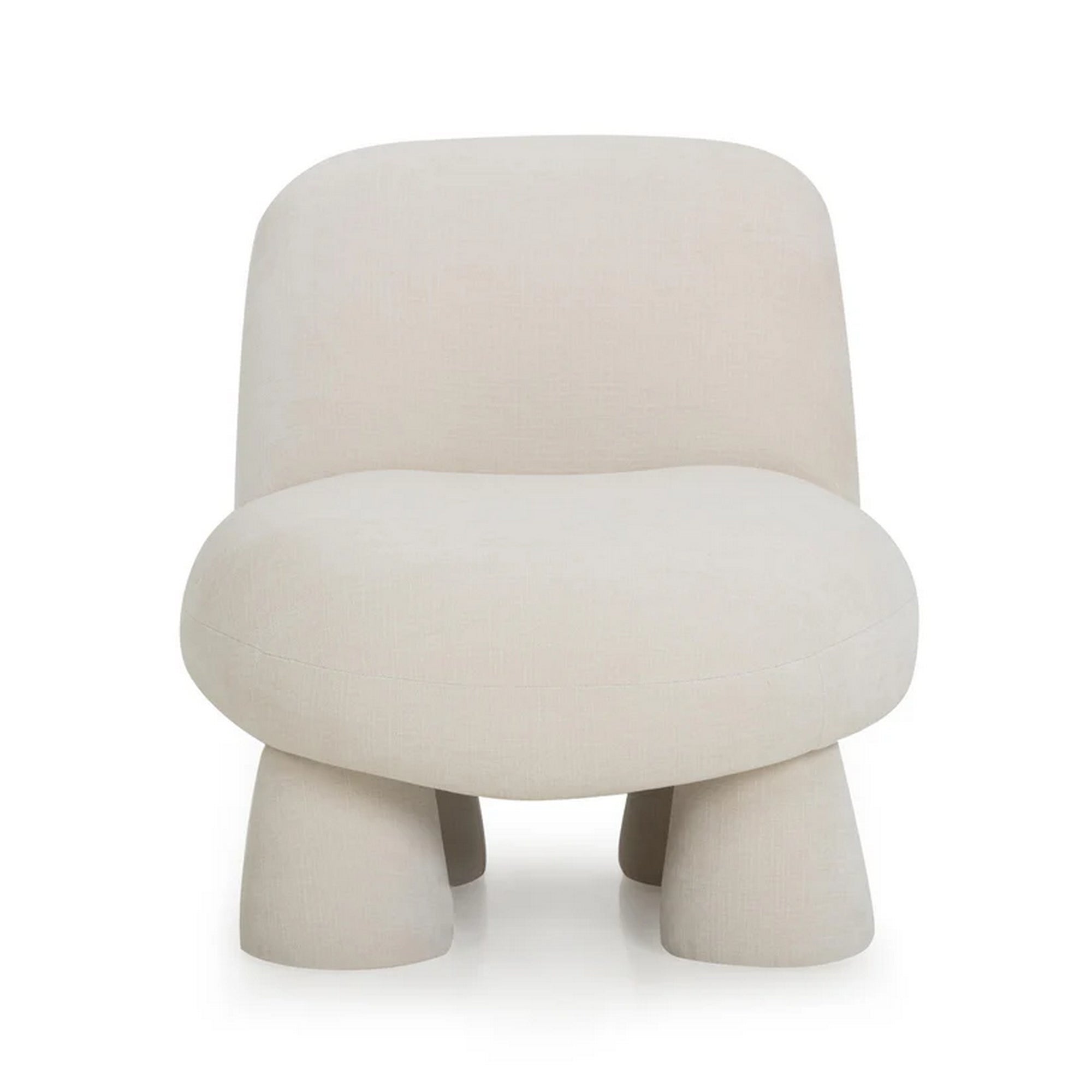 Stomp Cream Upcycled Chenille Accent Chair