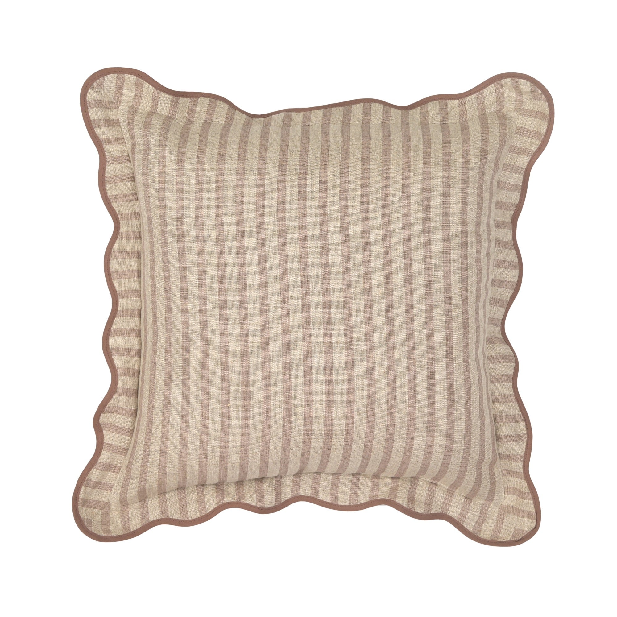 Striped 20″ Linen Accent Cushion