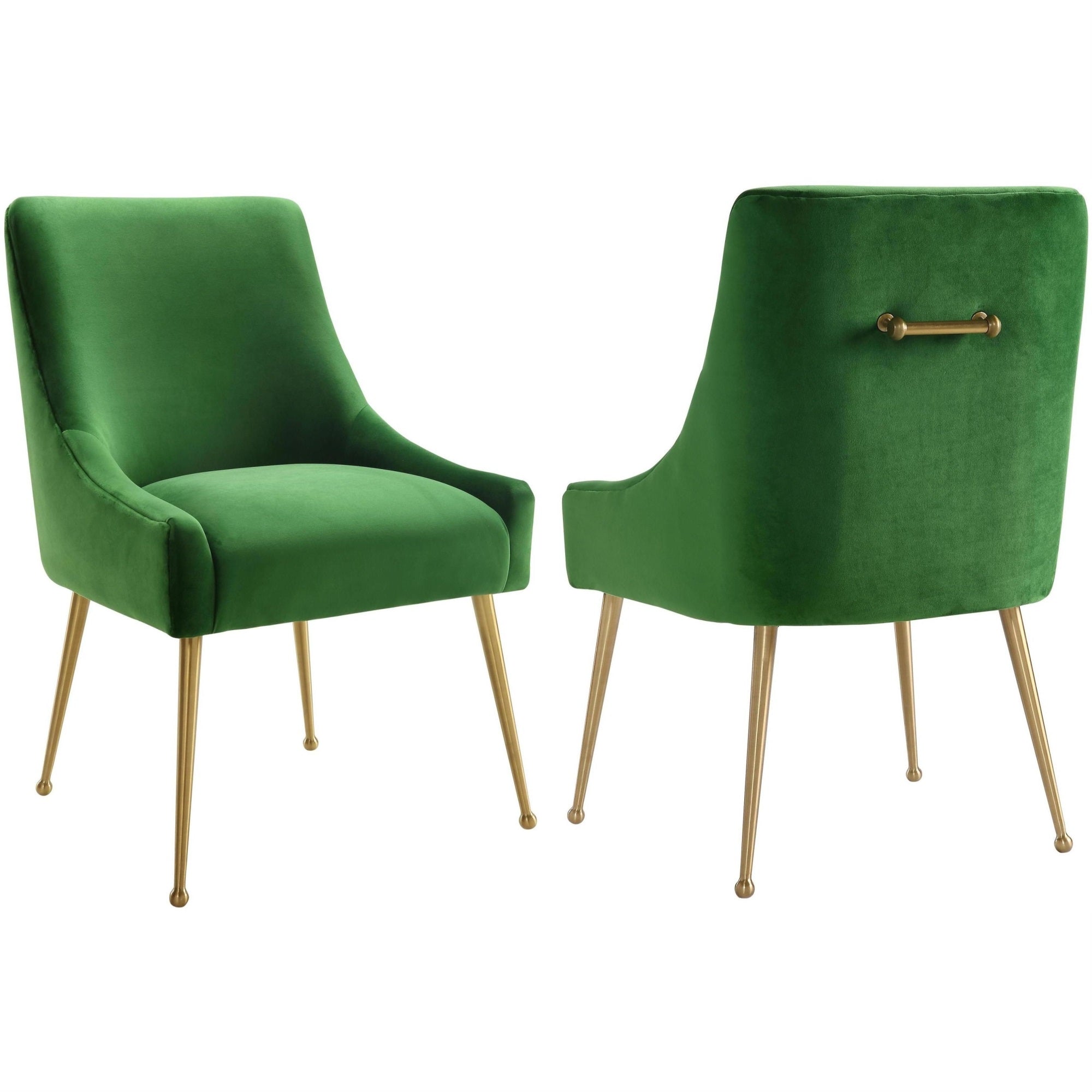 Beatrix Green Velvet Side Chair