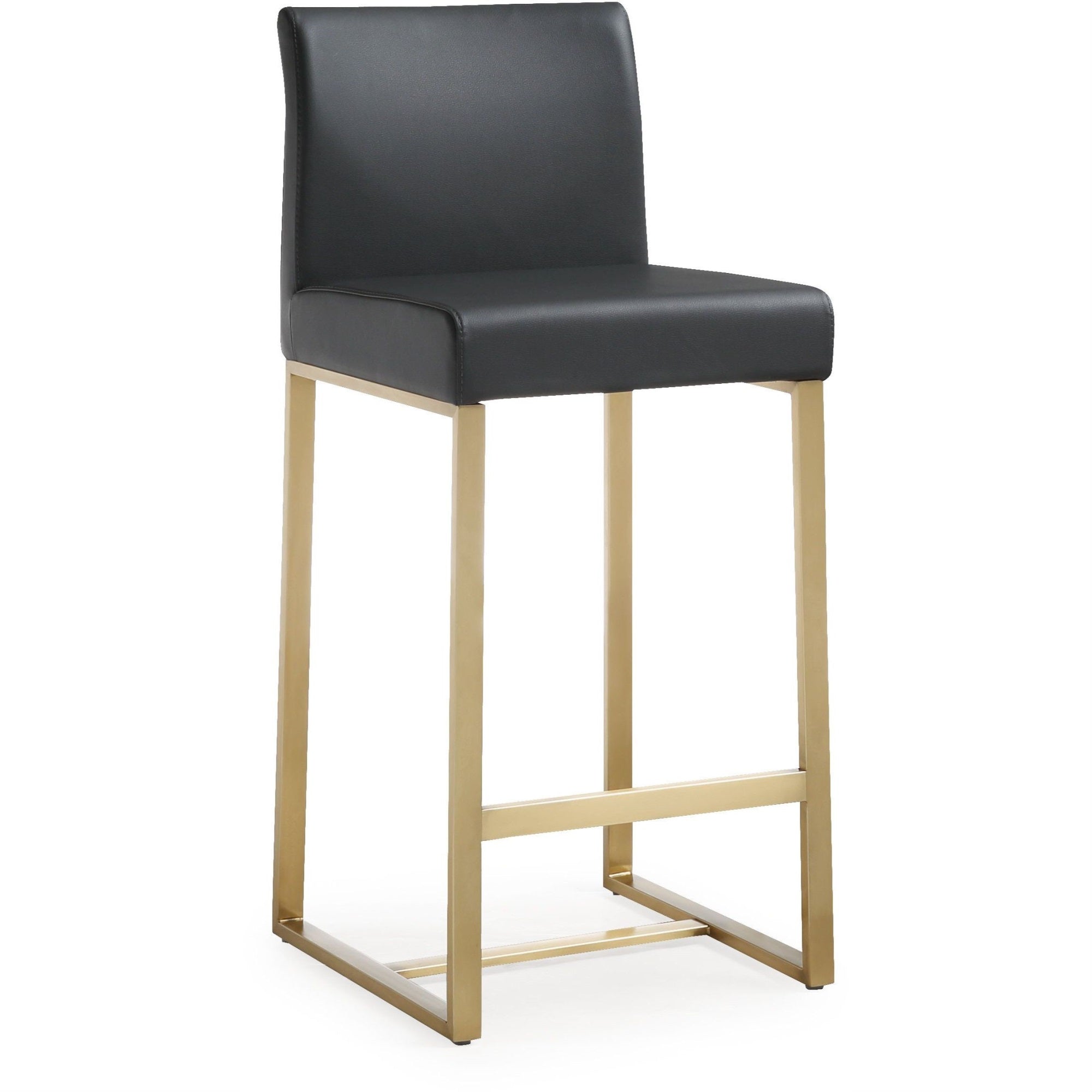 Denmark Black Gold Steel Counter Stool (Set Of 2)