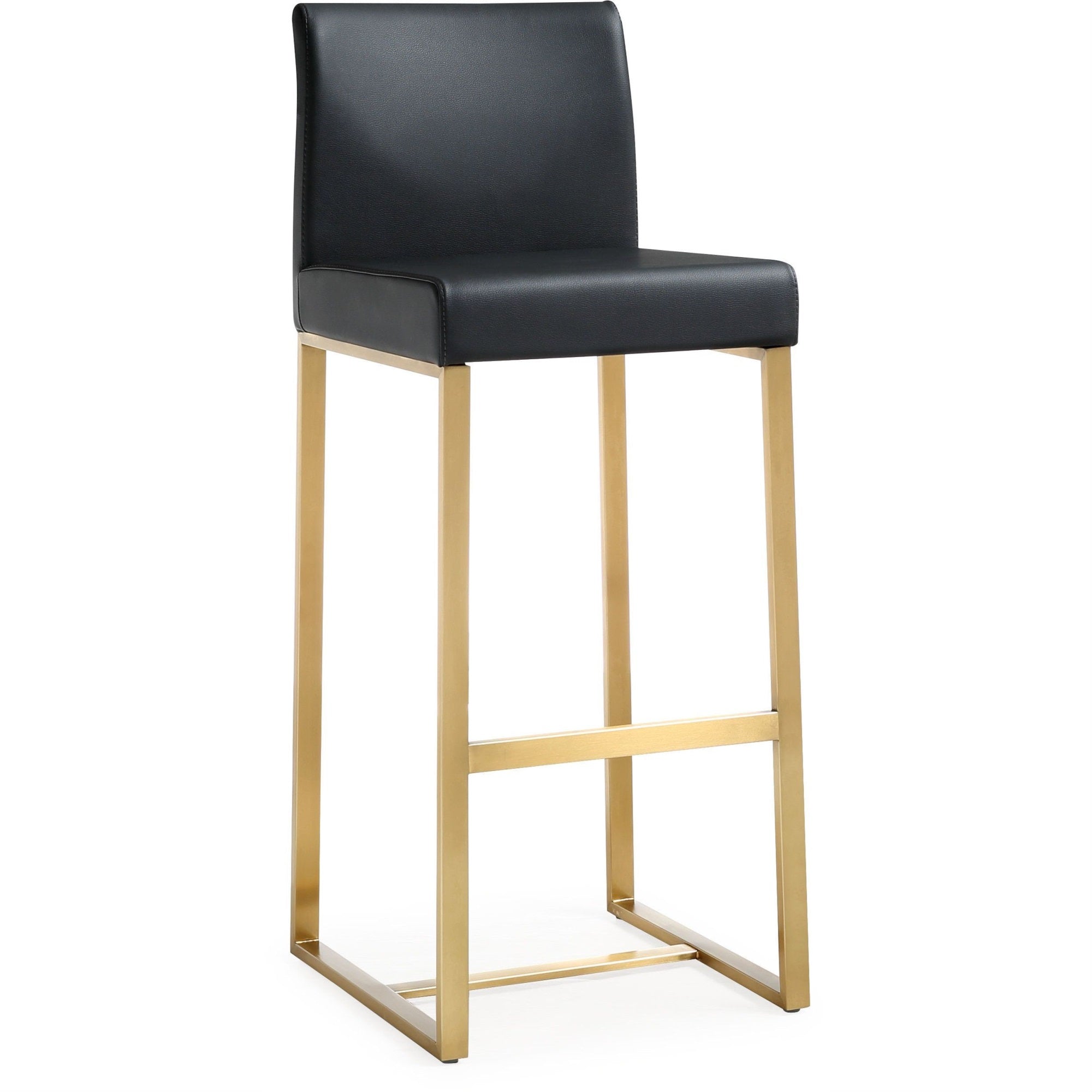 Denmark Black Gold Steel Barstool (Set Of 2)