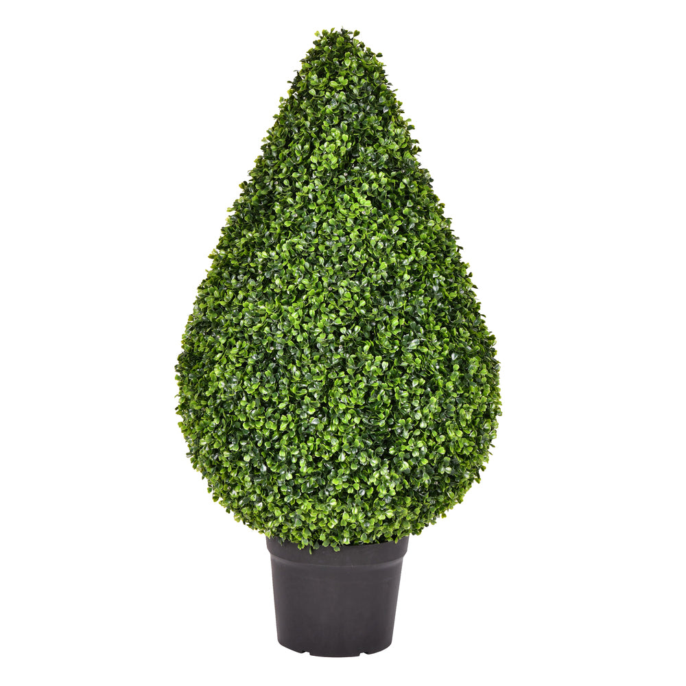Vickerman 36″ Boxwood Teardrop Shaped In Pot (UV) - TP171536