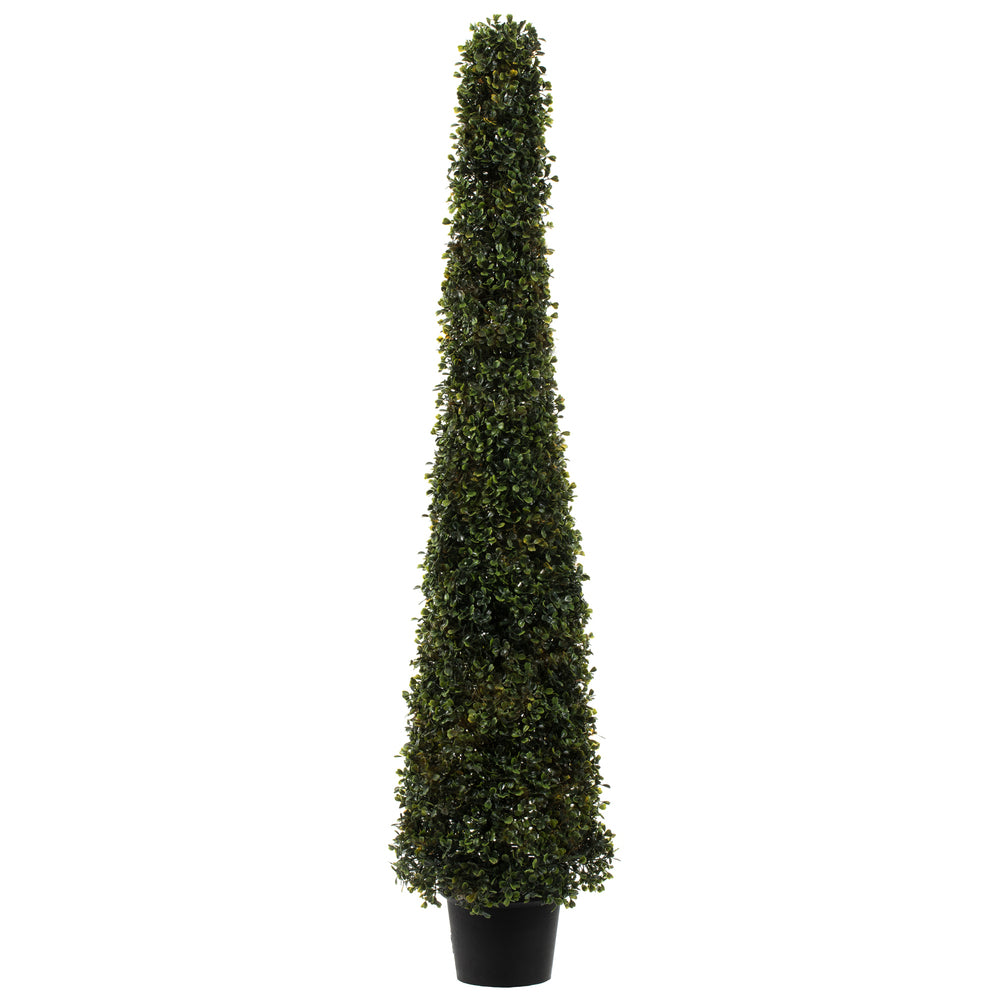 Vickerman 4' Potted Boxwood Cone UV - TP192048